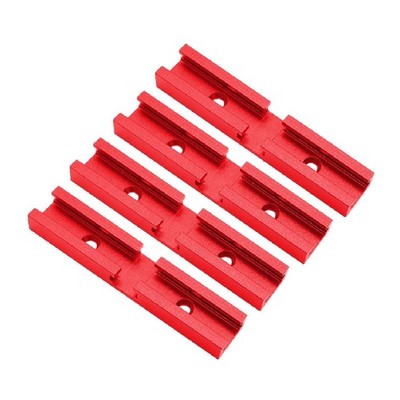 4 Pack Red T-Track Intersection Kit for Woodworking T-Track Connecting Jigs