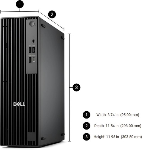 Dell Pro Slim QCS1250 Intel Ultra 5-235 3.40GHz 16GB 512GB SSD W11P Mini Desktop - Picture 5 of 5