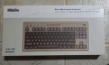 New 8Bitdo Retro Mechanical Keyboard, Hot Swappable Gaming Keyboard with 87 Keys