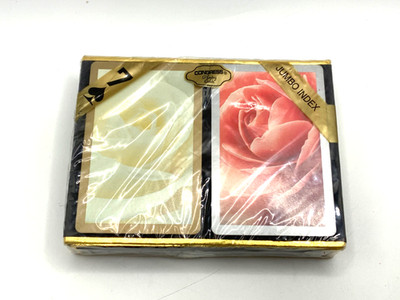 Congress Jumbo Index Playing Cards With Box Twin Pack Floral New Factory Sealed
