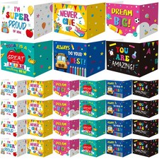 24 PCS Privacy Boards For Student Desk Dividers Cardboard Study Folders