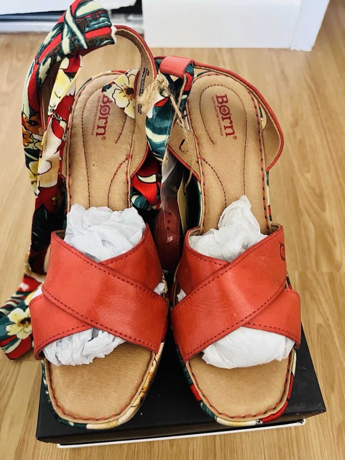 APL Sandali Born donna in pelle taglia 9M nuovi rossi