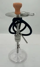 Hookah Shisha. Heavy Duty Stainless Steel Complete + case, single hose, 20” tall