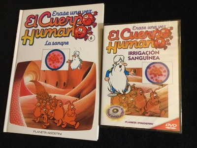Erase Una Vez EL CUERPO HUMANO #6 DVD/BOOK new Irrigacion Sanguinea / La Sangre
