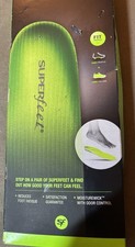 Superfeet Green Insoles Orthotic Arch Support Size F Men's 11-13 Womens 12.5