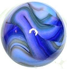 DAS/JABO NICE WAVY PATTERNS WITH A PINK/BLUEISH HUE SWIRLED SHOOTER .71" M216