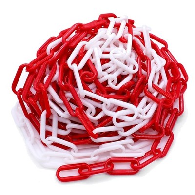 Absperrkette Kunststoff 10m rot wei 6mm Sicherheitskette leicht & robust