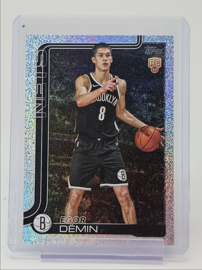 EGOR DEMIN 2025-26 TOPPS FLAGSHIP ROOKIE SANDGLITTER NETS #208 RC Q0208