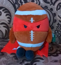 New FAO Schwartz 12 Heroes Of The Game Caped Ninja End Zone Football Plush NWT