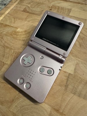 Nintendo Game Boy Advance SP Handheld System Pearl Pink AGS-101 Great Condition