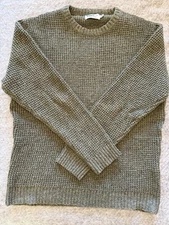 Huckberry Wellen Crewneck Sweater Olive XXL