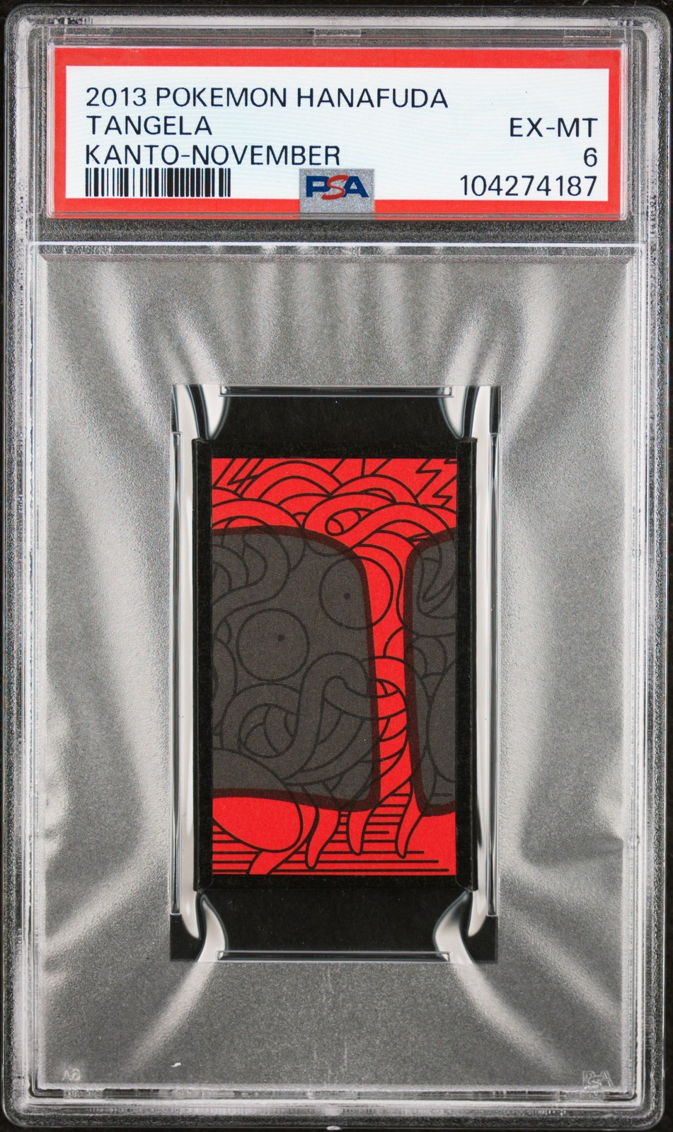 2013 POKEMON HANAFUDA KANTO NOVEMBER TANGELA PSA 6