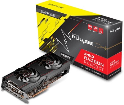 SAPPHIRE PULSE Radeon RX 6750 XT Gaming OC 12GB GDDR6 Grafikkarte