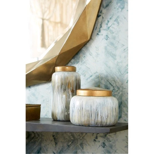 Cyan Design 10424 Spirit Drip Olive Glaze Container - Picture 4 of 9