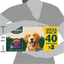 WINALOT Friday Suppers Mixed Variety Fish in Gravy Wet Dog Food Pouches 40X100G 4.39 per kilo