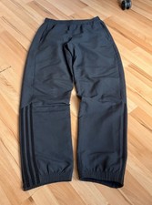 Adidas Vintage Early 2000s Baggy Track Pants Joggers Black Grey Small S 30x30 