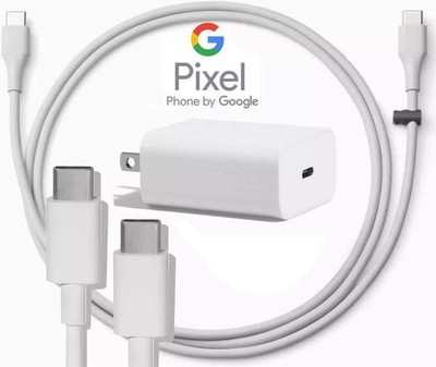 OEM Google USB-C Fast Charger & USB-C to USB-C Cable Set Google Pixel 7,8,9 Pro