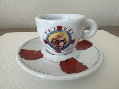 Illy Art Collection 2005 Julian Schnabel ''FRIDAY  Espresso Cup Saucer CHUCK