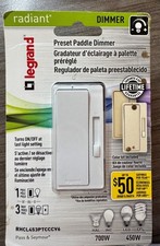 Legrand Radiant 450W Rocker Dimmer for LED/CFL/Halogen/Incandescent Bulbs, 3-Way