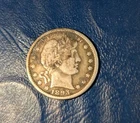 1893- Nice Looking in VF/XF Condition Silver Barber Half Dollar
