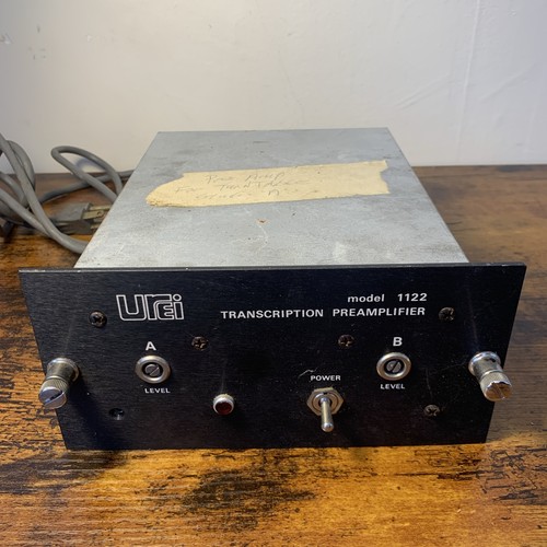 Vintage Urei 1122 Transcription Preamplifier Preamp Tested Working