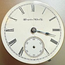 * 18 Size 1883 HAMDEN 11J HC LS Pocket Watch Movement  For Parts Repair  Q39