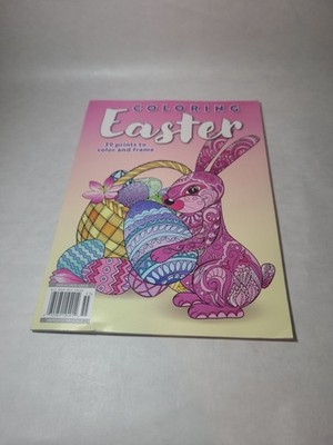 HAPPY EASTER   Adult Coloring Book   39 Prints To Color And Frame   Rabbits  