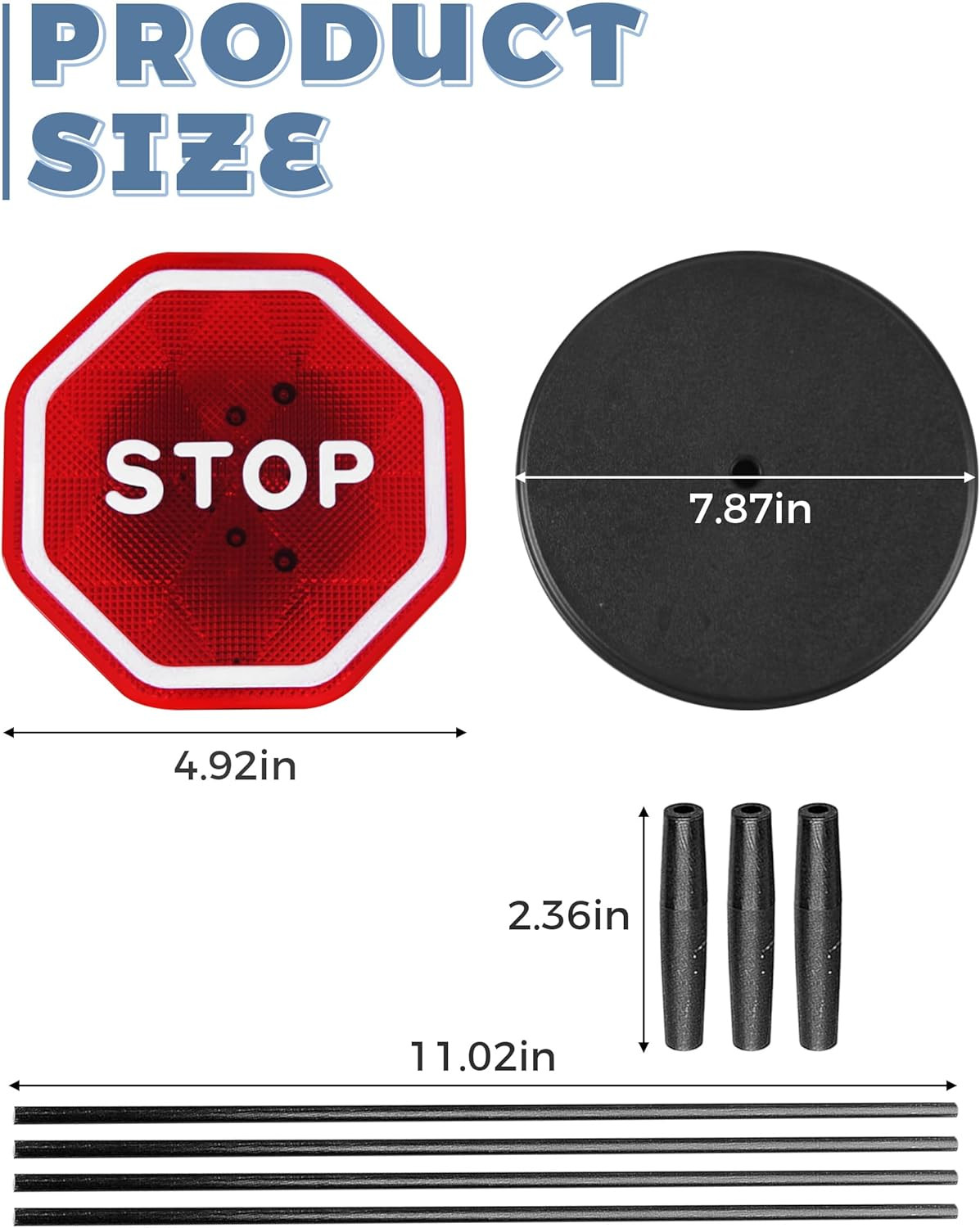 Garage Parking Aid,Garage Stopper for Parking Car,Led Flashing Stop Sign,Car Acc