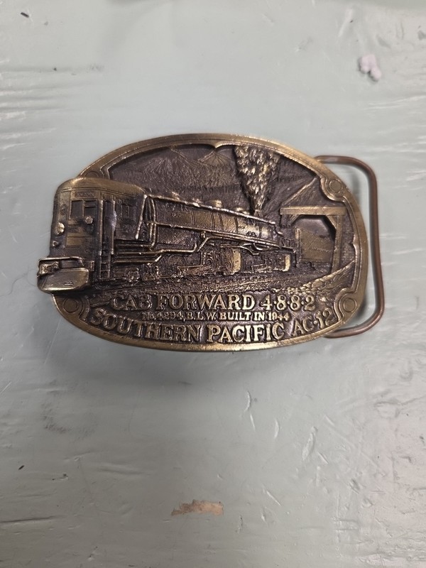VTG Southern Pacific AC-12 Belt Buckle - Cab Forward 4-8-8-2 Steam Locomotive 