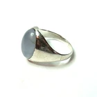 VINTAGE STERLING SILVER MOONSTONE RING SIZE 10 & 17mm wide