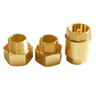 Brass Check Valve 1'' NPT Thread Female One Way Backflow Preventer Check Valves