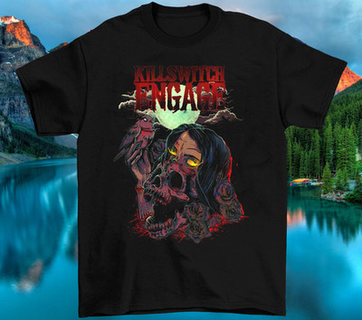 Killswitch Engage Band Album Cover Cotton Black Full Size Unisex Shirt