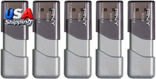 64GB Turbo Attach  3 USB 3.0 Flash Drive, Silver Pack of 5 