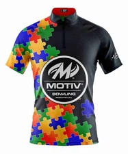 Custom Name Motiv Puzzle Bowling Jersey Shirt Gifts Size S-5XL