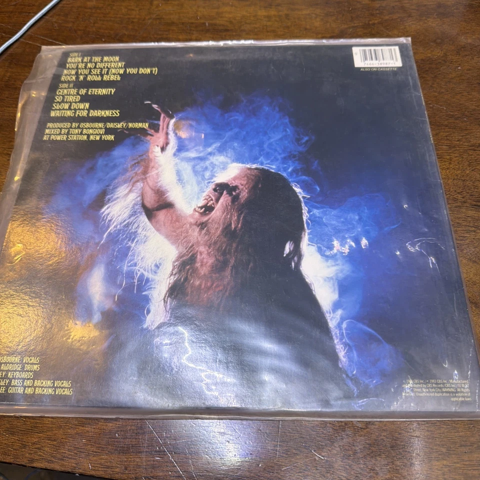 Ozzy Osbourne – Bark At The Moon - 1983 Vinyl LP Record Album Foto 2 de 4