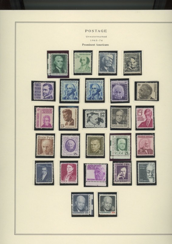 US Stamp Album pages  prominent  great Americans transportation  mnh mh    (goo5
