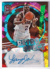 LARRY JOHNSON 2021/22 PANINI SPECTRA RETRO SPECT CRACKED ICE ASTRAL AUTOGRAPH/49