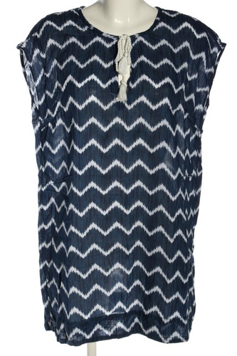H&M Vestido tipo túnica Mujeres Talla EU 36 azul-blanco look casual - Imagen 1 de 5