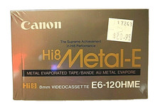 CANON Hi8 8mm METAL E VIDEOCASSETTE