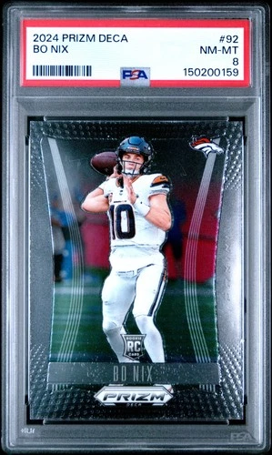 2024 PANINI PRIZM DECA #92 BO NIX ROOKIE RC PSA 8
