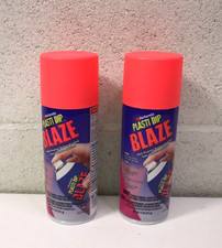 2 Performix Plasti Dip Mulit-Purpose Rubber Coating Spray Blaze Pink 11oz