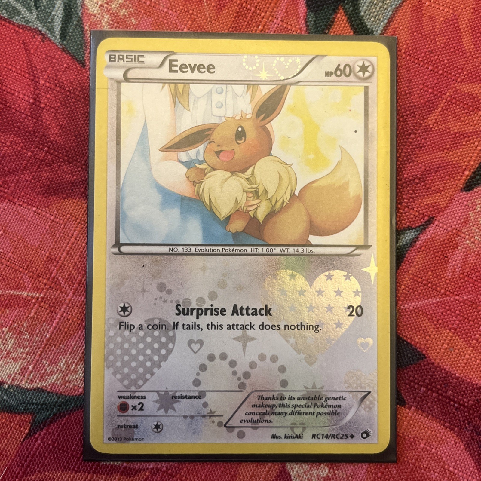 Eevee RC14/RC25 Full Holo Radiant Collection Legendary Treasures vintage LP/NM