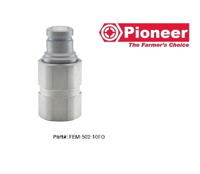Pioneer Parker FEM−502−10FO Hydraulic Quick Coupler Nipple Male 1/2" Body Size