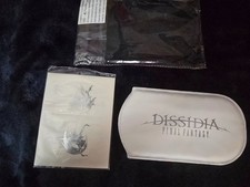 DISSIDIA FINAL FANTASY SONY PSP CONSOLE CASE AND UNUSED CONSOLE STICKERS