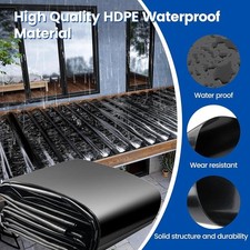0.5MM Black Under Deck Drainage System HDPE Waterproof Membrane for Joists