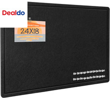 Bulletin Board, 24 X 18 Inches Decorative Felt Pin Board, Vision Board Cork Boar