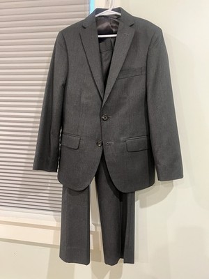 Ralph Lauren Milton 8R Boys 2 Piece Gray Suit Jacket Pants