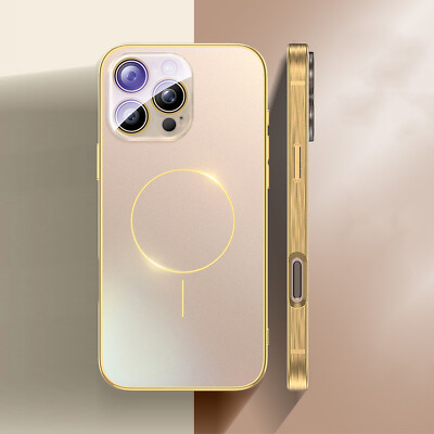 Magsafe Hülle Für iPhone 16 15 14 13 12 Pro Max Handy Schutz Case Cover Glas