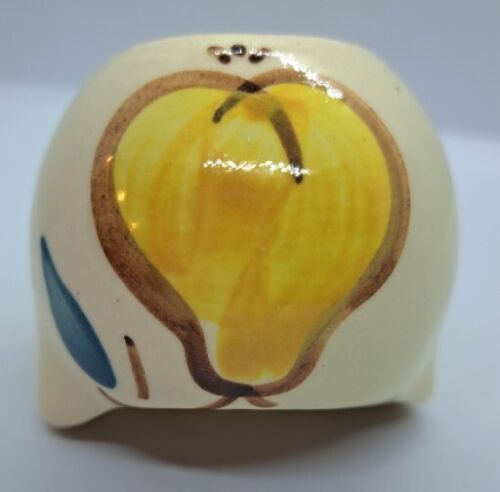 Soporte de palillo de dientes en miniatura para azucarero individual vintage Purinton PEAR de cerámica - Imagen 6 de 7