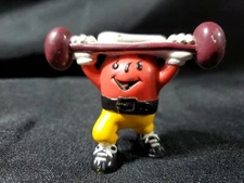 Kool Aid Man Vintage Lifting Weights Small Kraft Toy 
